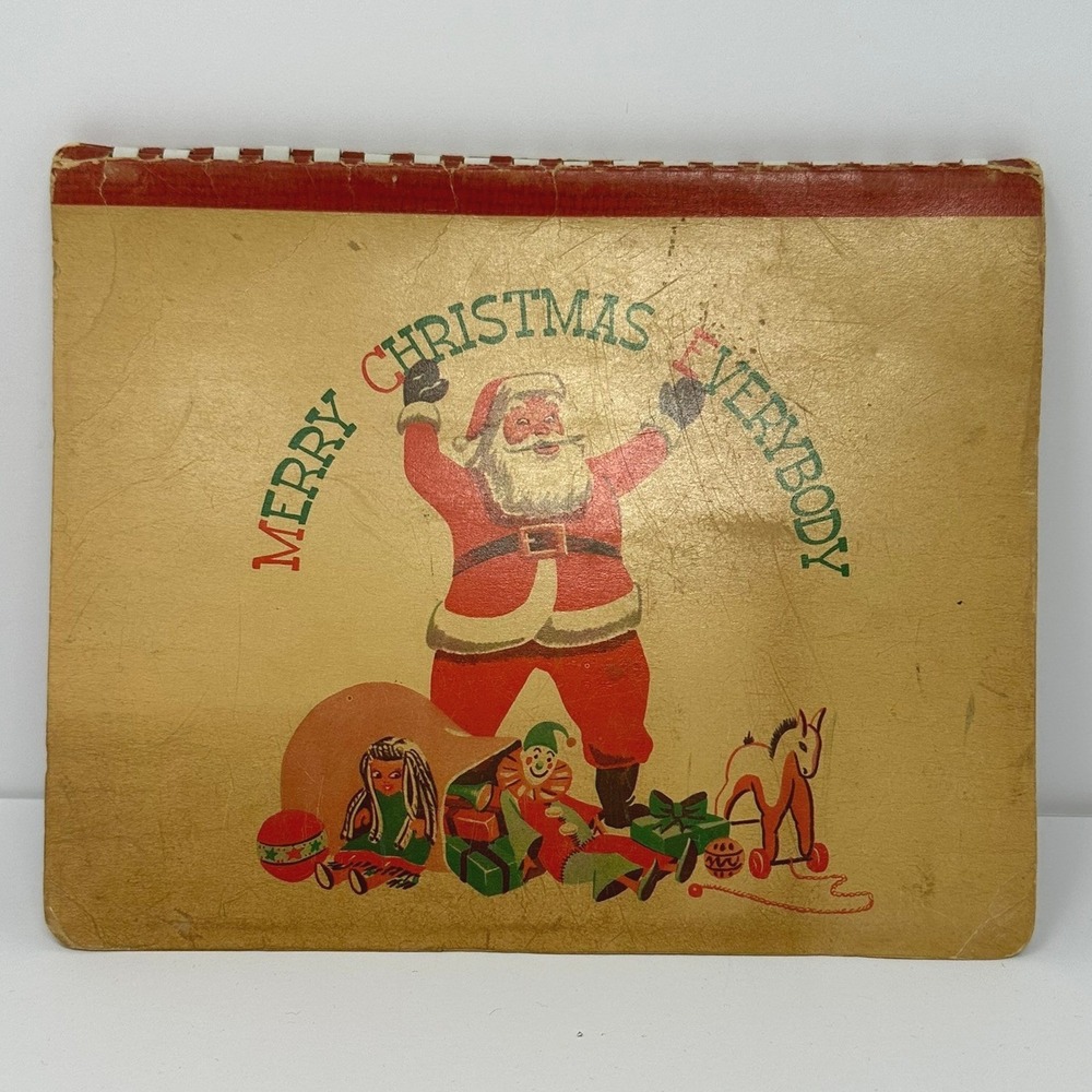 Vintage 1949 Christmas Time In Action Pop-Up Book William Kemp Tilley Phillips